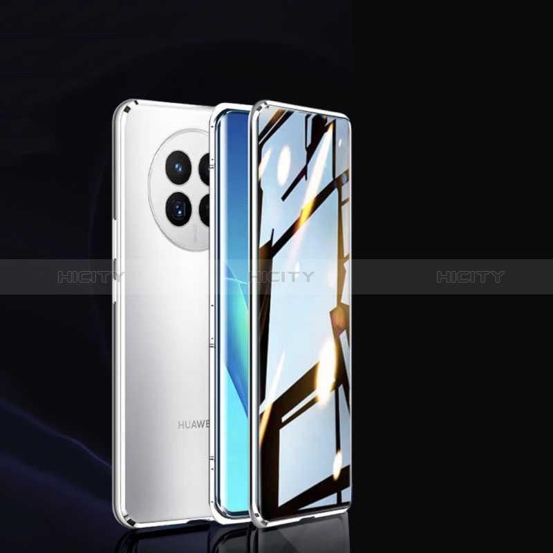 Funda Bumper Lujo Marco de Aluminio Espejo 360 Grados Carcasa P02 para Huawei Nova Y91