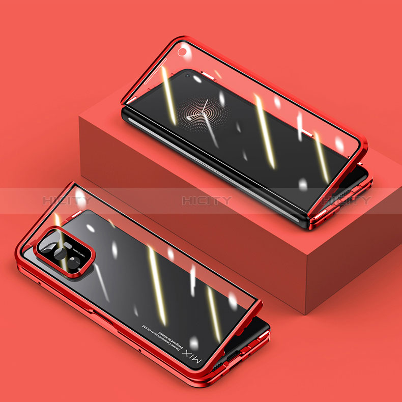 Funda Bumper Lujo Marco de Aluminio Espejo 360 Grados Carcasa P02 para Xiaomi Mix Fold 5G