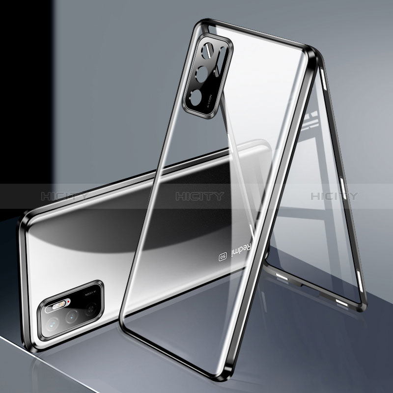 Funda Bumper Lujo Marco de Aluminio Espejo 360 Grados Carcasa P02 para Xiaomi POCO M3 Pro 5G