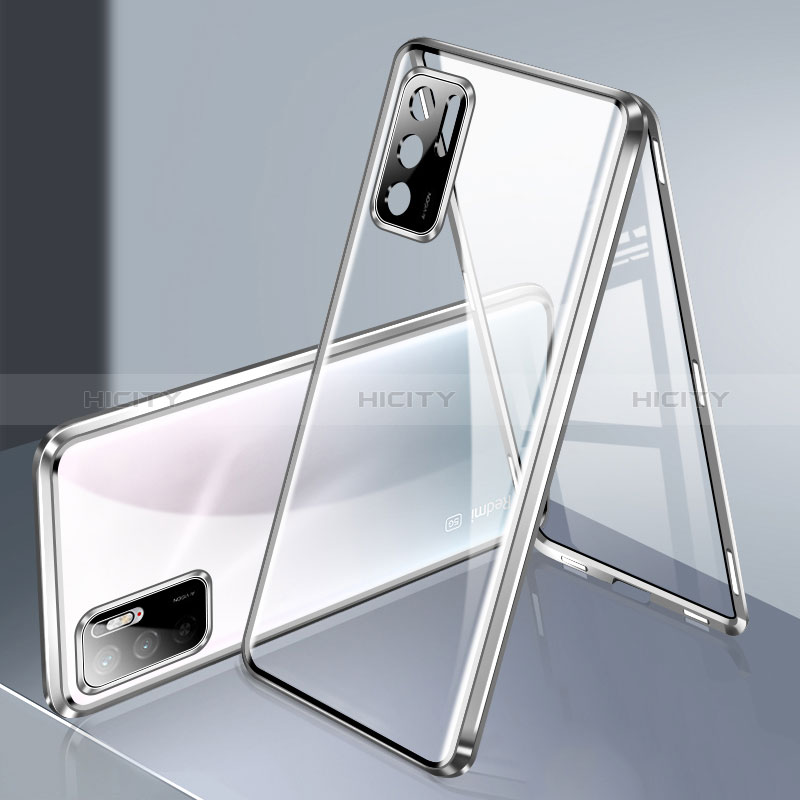 Funda Bumper Lujo Marco de Aluminio Espejo 360 Grados Carcasa P02 para Xiaomi POCO M3 Pro 5G