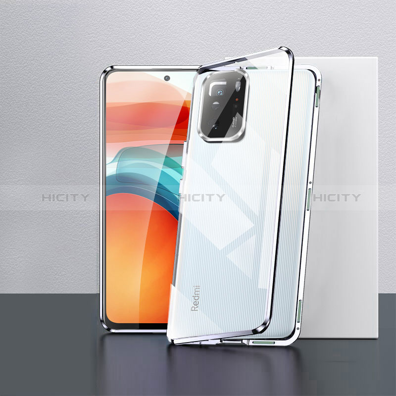 Funda Bumper Lujo Marco de Aluminio Espejo 360 Grados Carcasa P02 para Xiaomi Poco X3 GT 5G