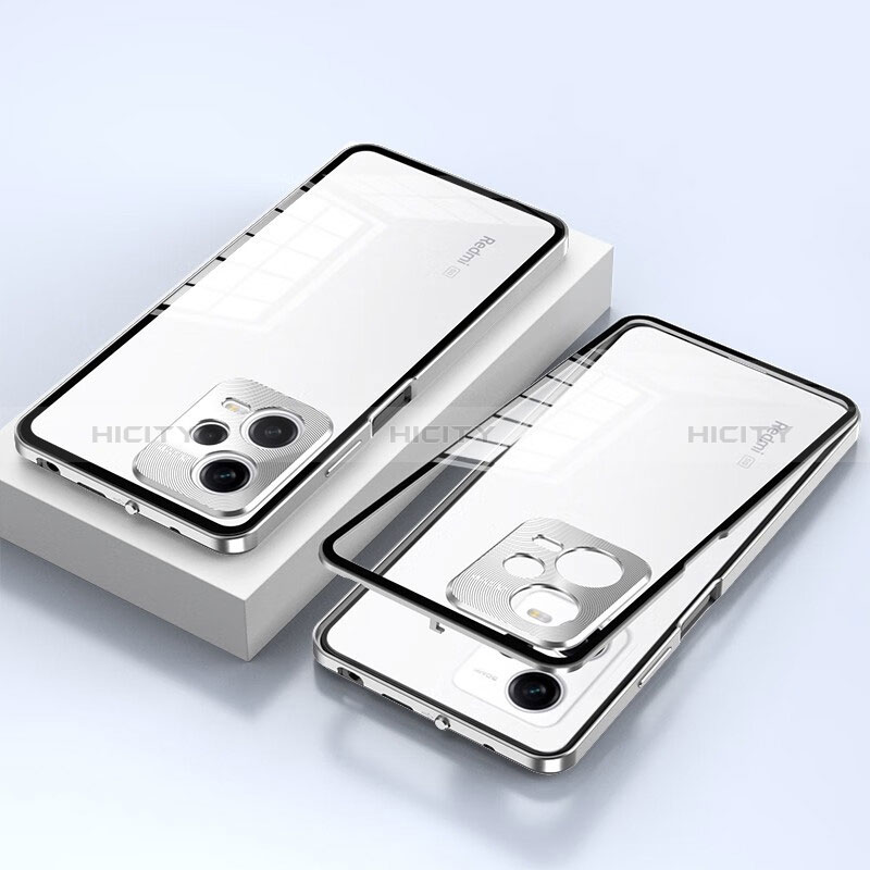 Funda Bumper Lujo Marco de Aluminio Espejo 360 Grados Carcasa P02 para Xiaomi Poco X5 5G