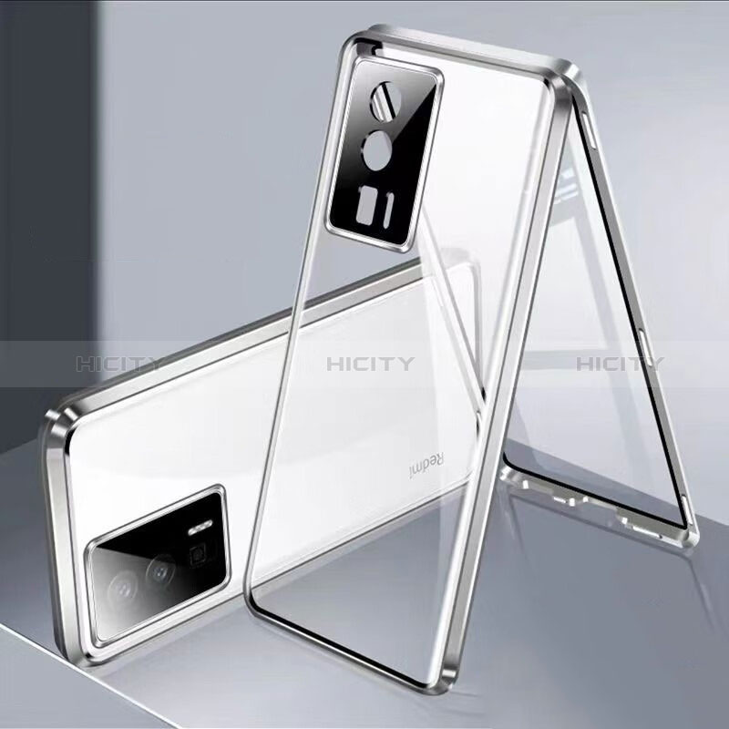 Funda Bumper Lujo Marco de Aluminio Espejo 360 Grados Carcasa P02 para Xiaomi Redmi K60 5G