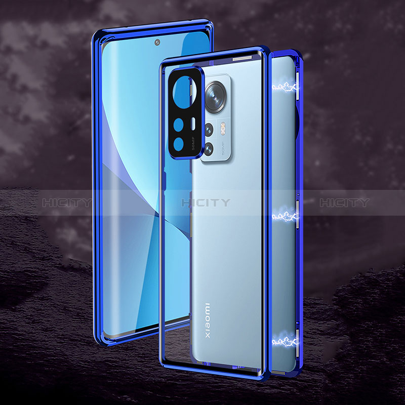 Funda Bumper Lujo Marco de Aluminio Espejo 360 Grados Carcasa P02 para Xiaomi Redmi Note 12S