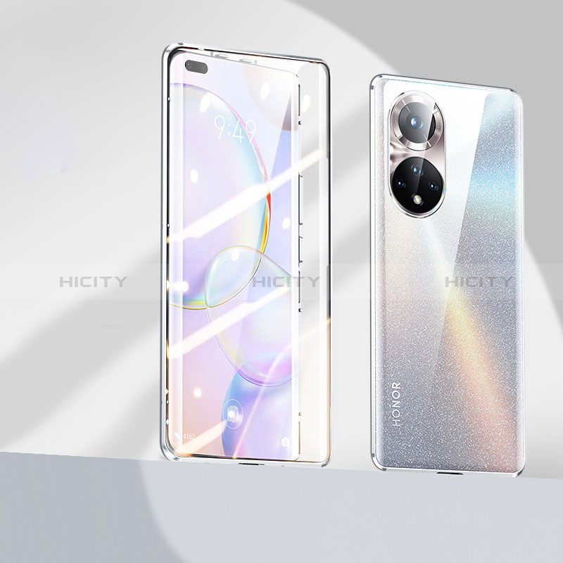 Funda Bumper Lujo Marco de Aluminio Espejo 360 Grados Carcasa P03 para Huawei Honor 50 Pro 5G