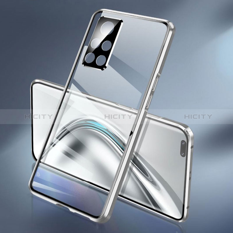 Funda Bumper Lujo Marco de Aluminio Espejo 360 Grados Carcasa P03 para Huawei Honor V40 5G