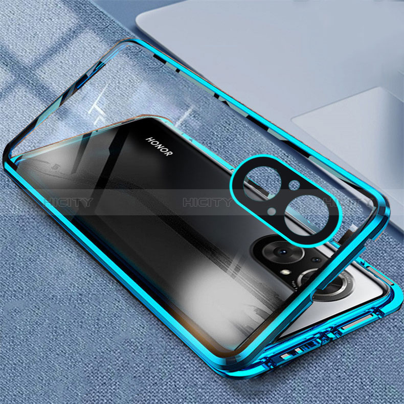 Funda Bumper Lujo Marco de Aluminio Espejo 360 Grados Carcasa P03 para Huawei Nova 9 SE