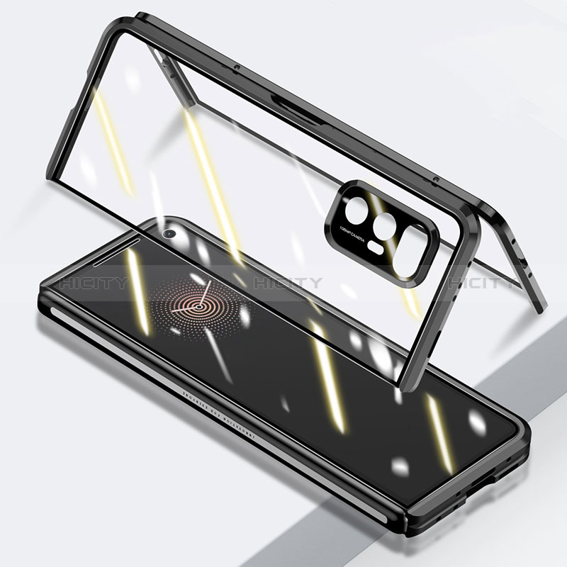 Funda Bumper Lujo Marco de Aluminio Espejo 360 Grados Carcasa P03 para Xiaomi Mix Fold 5G