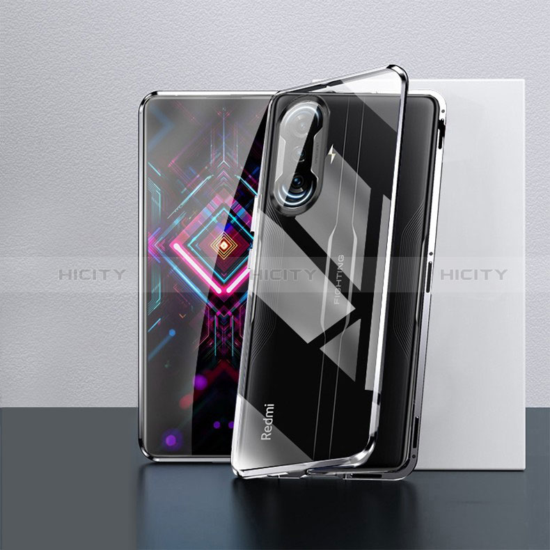 Funda Bumper Lujo Marco de Aluminio Espejo 360 Grados Carcasa P03 para Xiaomi Poco F3 GT 5G