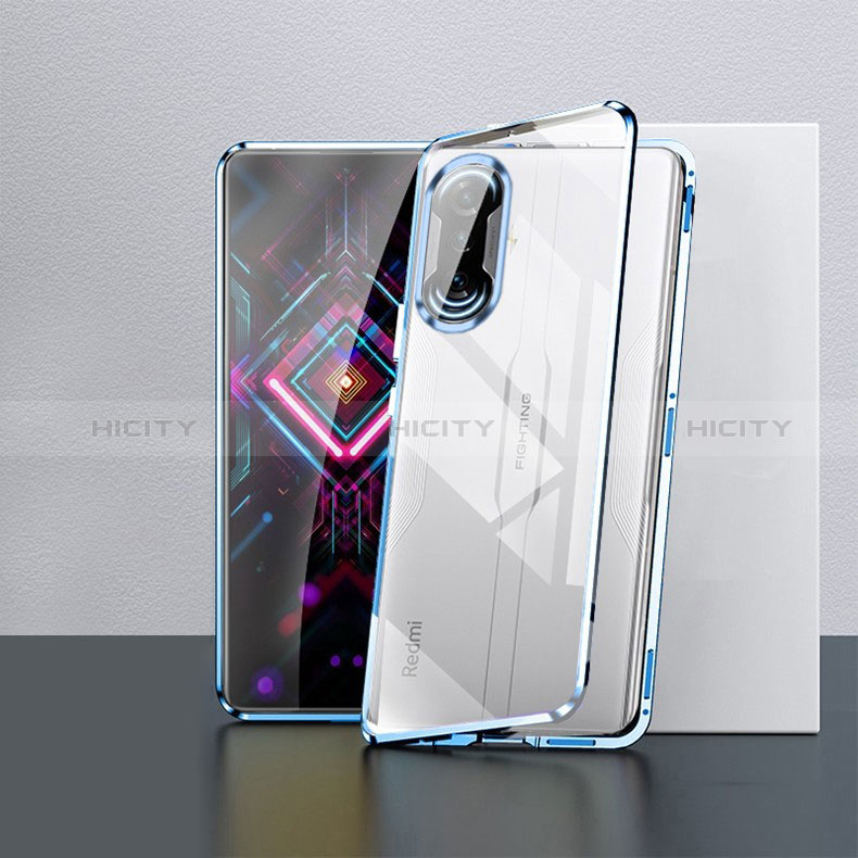 Funda Bumper Lujo Marco de Aluminio Espejo 360 Grados Carcasa P03 para Xiaomi Poco F3 GT 5G