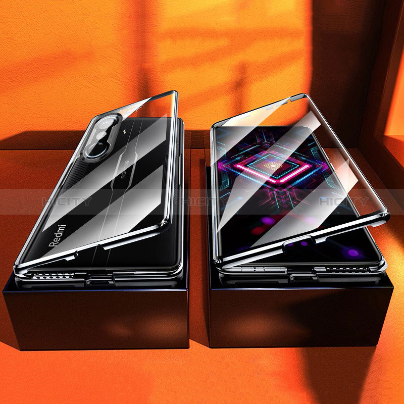 Funda Bumper Lujo Marco de Aluminio Espejo 360 Grados Carcasa P03 para Xiaomi Poco F3 GT 5G