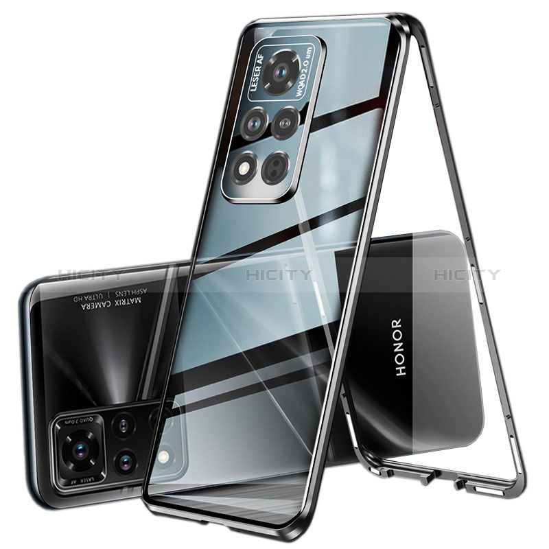 Funda Bumper Lujo Marco de Aluminio Espejo 360 Grados Carcasa P04 para Huawei Honor V40 5G