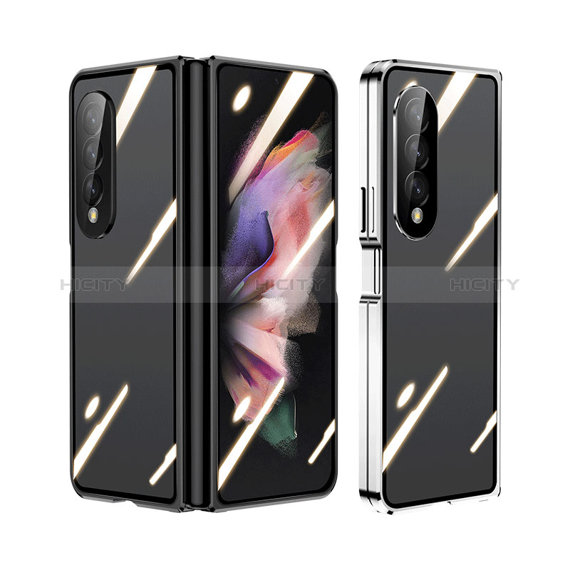 Funda Bumper Lujo Marco de Aluminio Espejo 360 Grados Carcasa P05 para Samsung Galaxy Z Fold3 5G