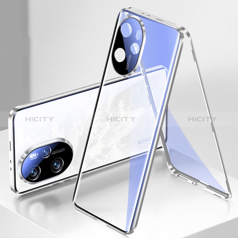 Funda Bumper Lujo Marco de Aluminio Espejo 360 Grados Carcasa para Huawei Honor 100 Pro 5G