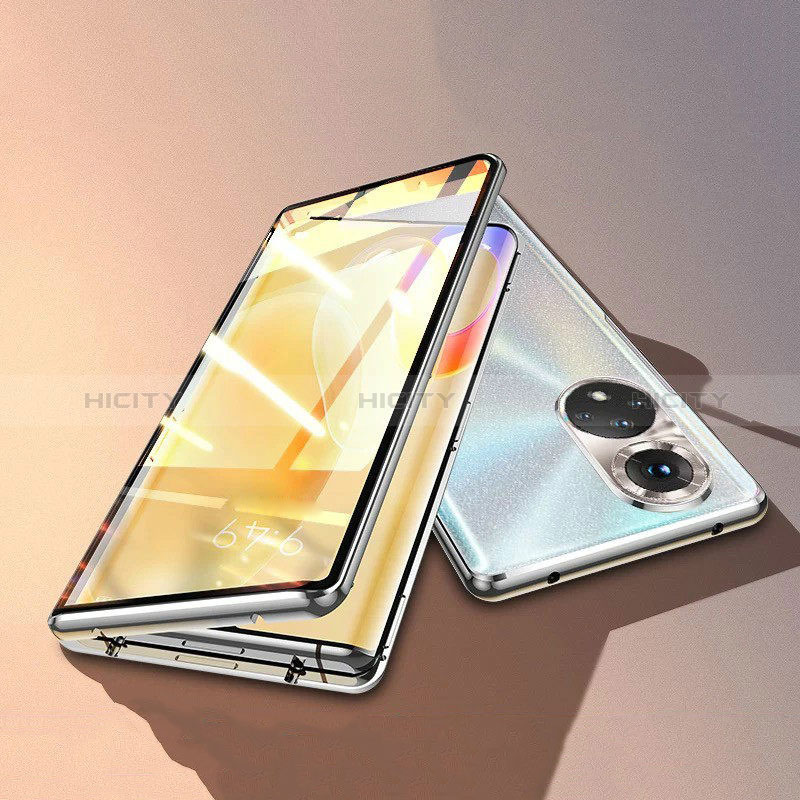 Funda Bumper Lujo Marco de Aluminio Espejo 360 Grados Carcasa para Huawei Honor 50 Pro 5G