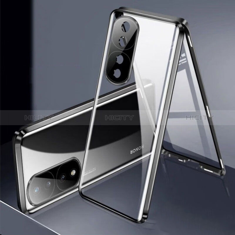 Funda Bumper Lujo Marco de Aluminio Espejo 360 Grados Carcasa para Huawei Honor 80 Pro 5G