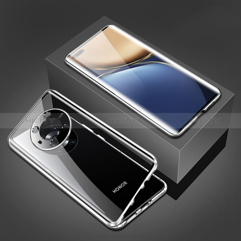 Funda Bumper Lujo Marco de Aluminio Espejo 360 Grados Carcasa para Huawei Honor Magic3 5G