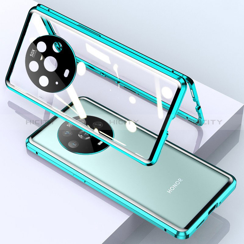 Funda Bumper Lujo Marco de Aluminio Espejo 360 Grados Carcasa para Huawei Honor Magic4 5G