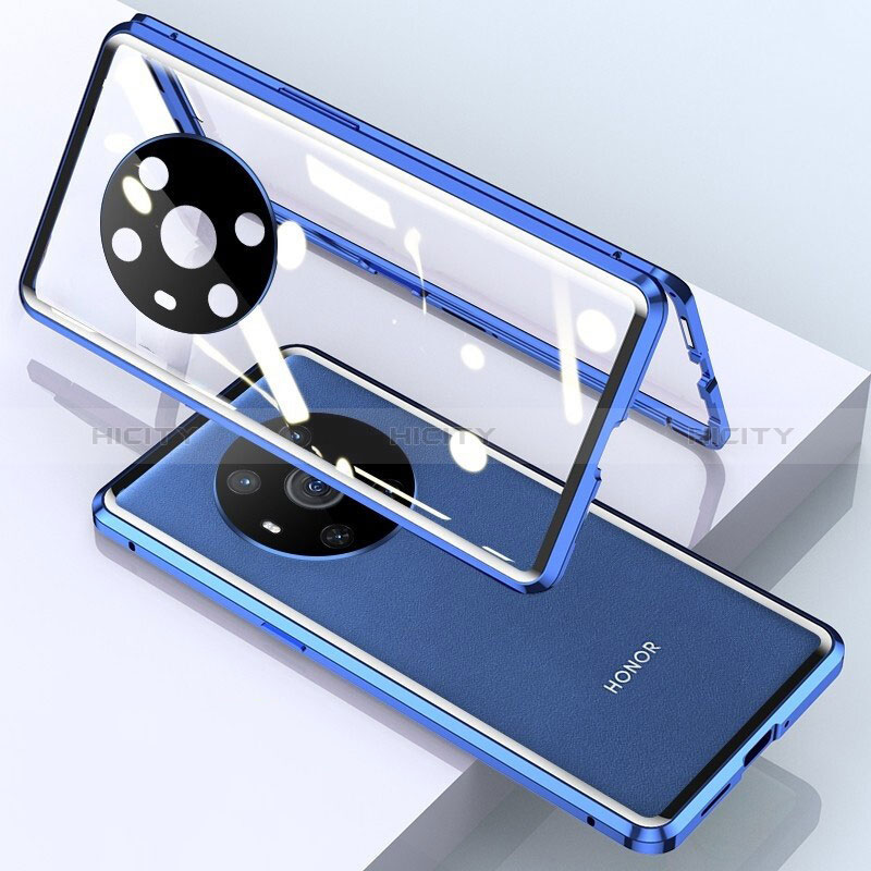 Funda Bumper Lujo Marco de Aluminio Espejo 360 Grados Carcasa para Huawei Honor Magic4 5G