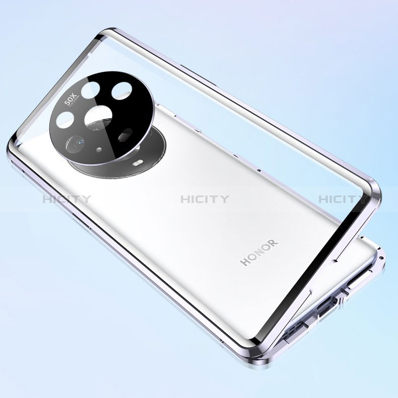 Funda Bumper Lujo Marco de Aluminio Espejo 360 Grados Carcasa para Huawei Honor Magic4 5G