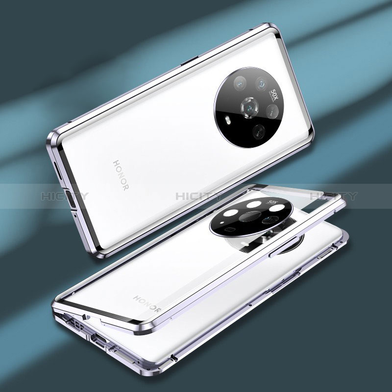 Funda Bumper Lujo Marco de Aluminio Espejo 360 Grados Carcasa para Huawei Honor Magic4 5G