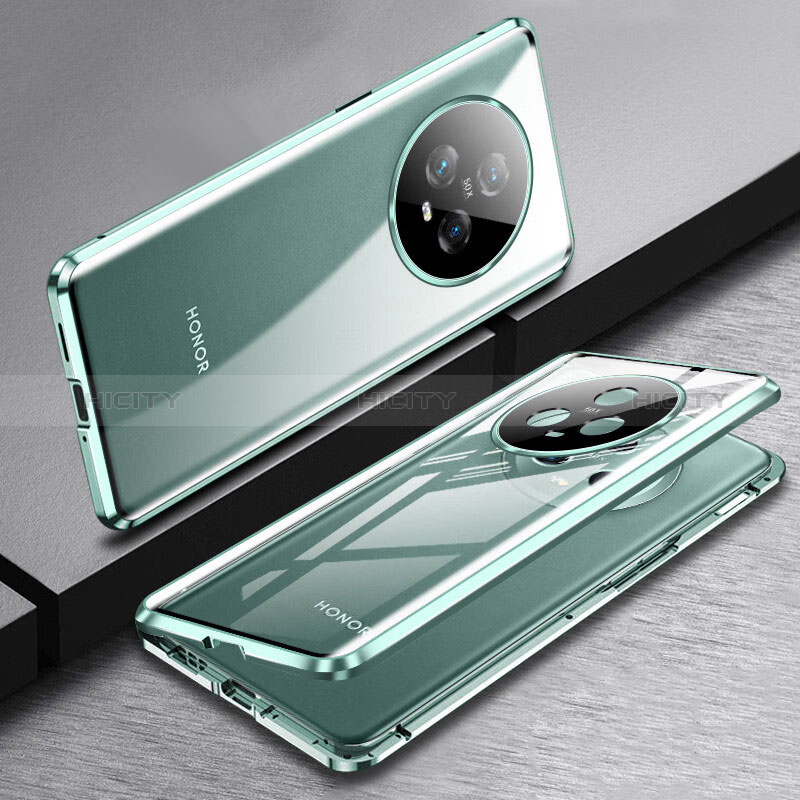 Funda Bumper Lujo Marco de Aluminio Espejo 360 Grados Carcasa para Huawei Honor Magic5 5G