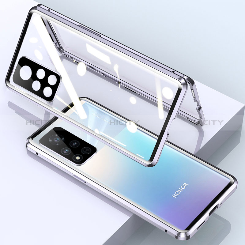 Funda Bumper Lujo Marco de Aluminio Espejo 360 Grados Carcasa para Huawei Honor V40 5G