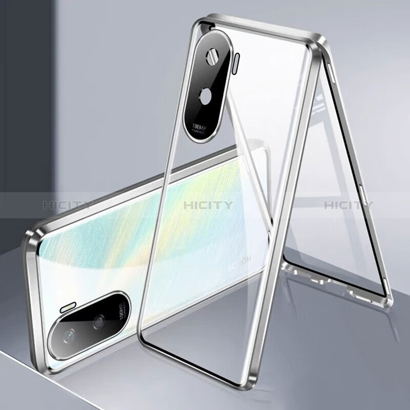 Funda Bumper Lujo Marco de Aluminio Espejo 360 Grados Carcasa para Huawei Honor X50i 5G