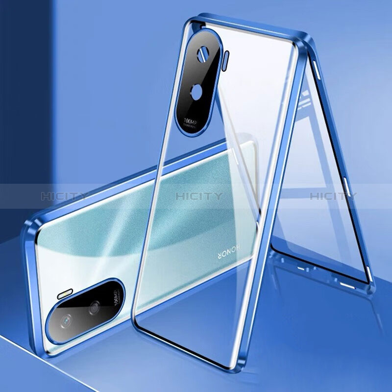 Funda Bumper Lujo Marco de Aluminio Espejo 360 Grados Carcasa para Huawei Honor X50i 5G