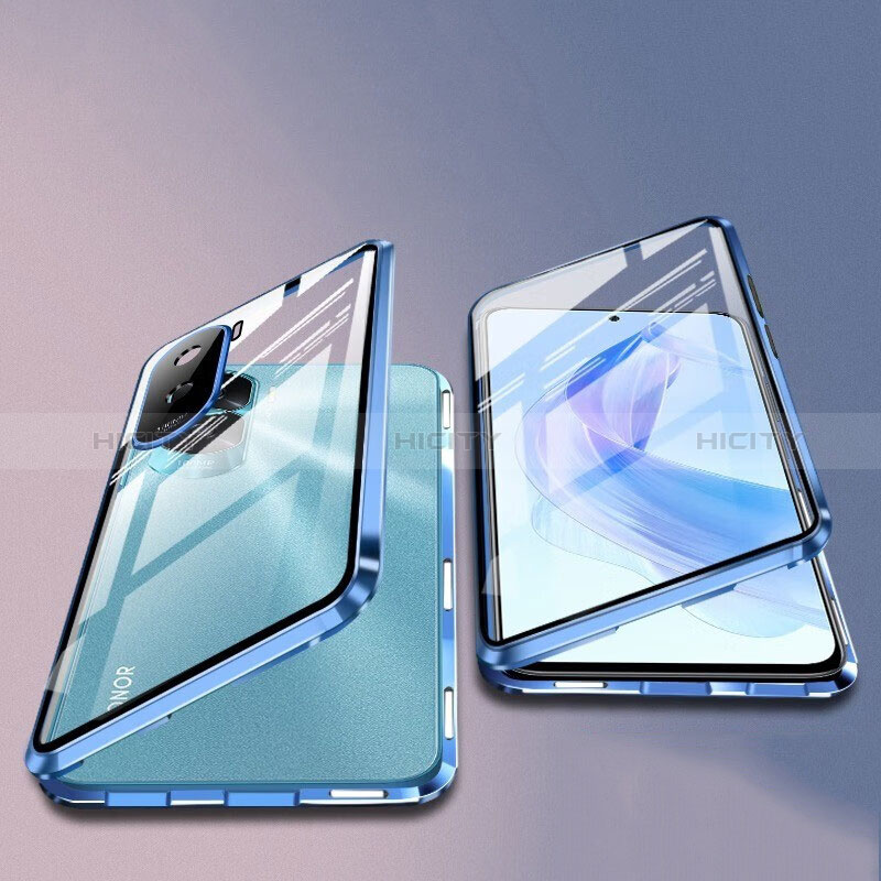 Funda Bumper Lujo Marco de Aluminio Espejo 360 Grados Carcasa para Huawei Honor X50i 5G