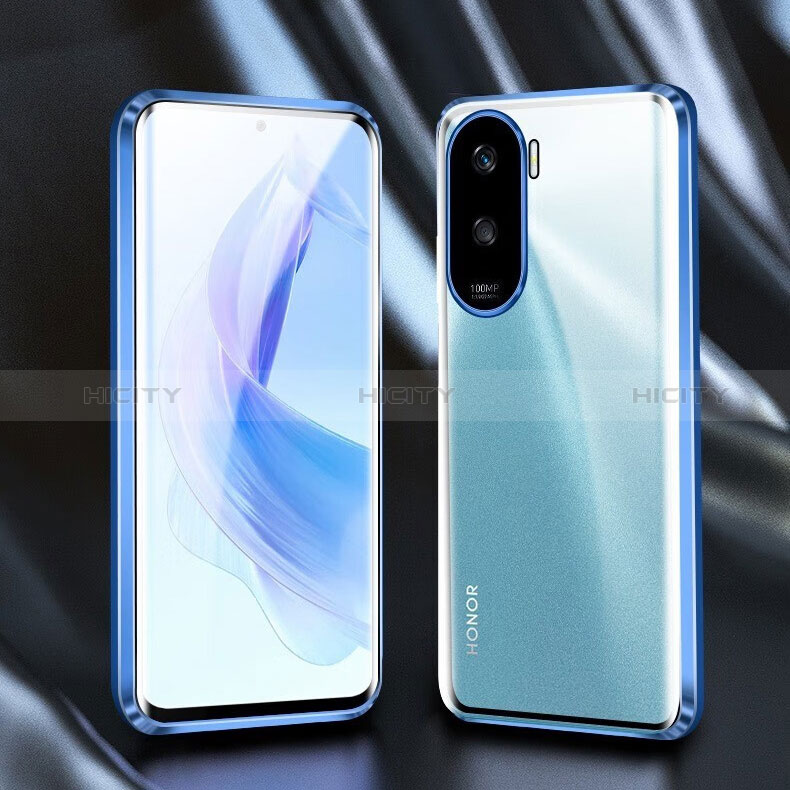 Funda Bumper Lujo Marco de Aluminio Espejo 360 Grados Carcasa para Huawei Honor X50i 5G