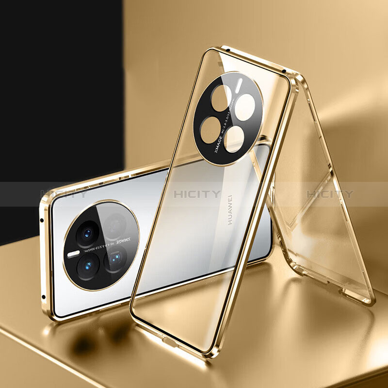 Funda Bumper Lujo Marco de Aluminio Espejo 360 Grados Carcasa para Huawei Mate 50