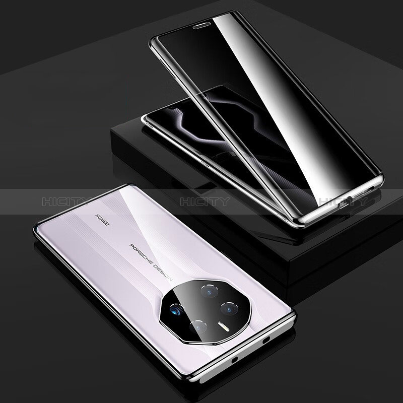 Funda Bumper Lujo Marco de Aluminio Espejo 360 Grados Carcasa para Huawei Mate 50 RS