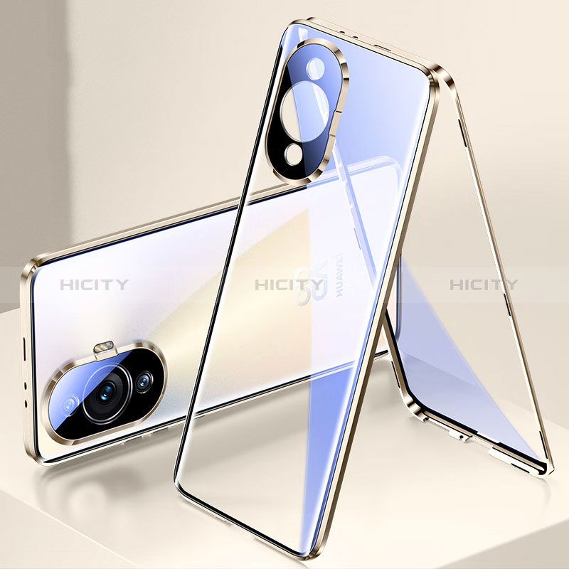 Funda Bumper Lujo Marco de Aluminio Espejo 360 Grados Carcasa para Huawei Nova 11