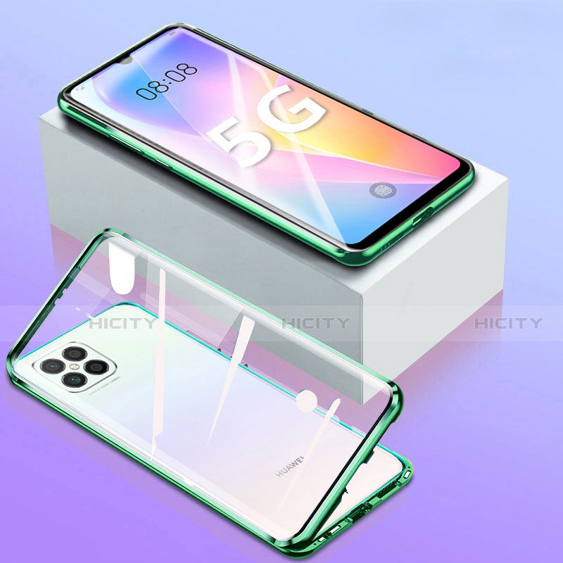 Funda Bumper Lujo Marco de Aluminio Espejo 360 Grados Carcasa para Huawei Nova 8 SE 5G