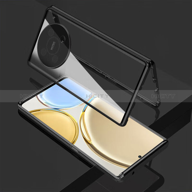 Funda Bumper Lujo Marco de Aluminio Espejo 360 Grados Carcasa para Huawei Nova Y91