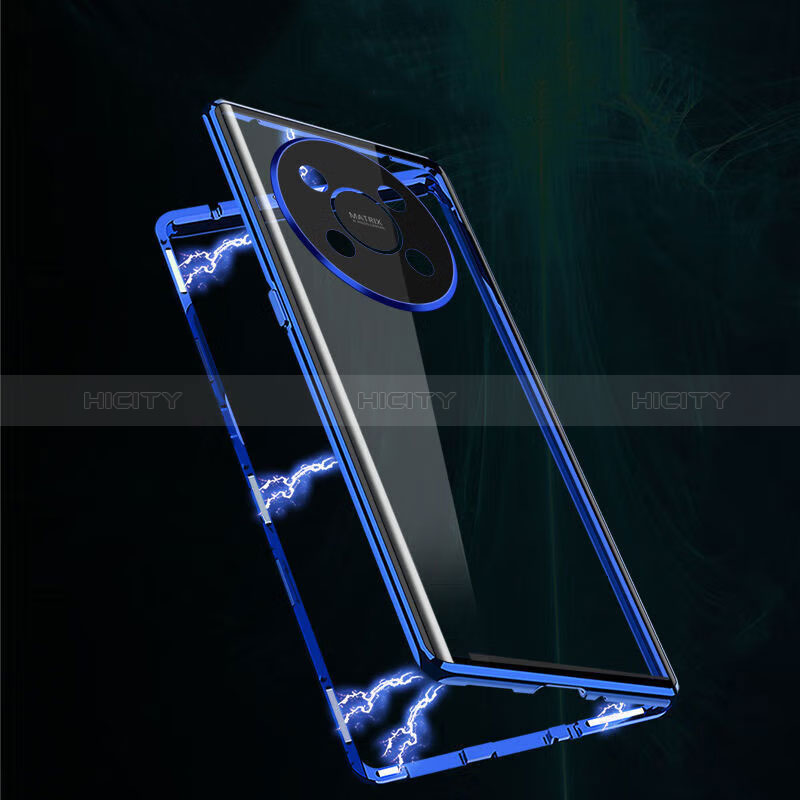 Funda Bumper Lujo Marco de Aluminio Espejo 360 Grados Carcasa para Huawei Nova Y91