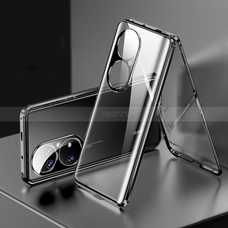 Funda Bumper Lujo Marco de Aluminio Espejo 360 Grados Carcasa para Huawei P50