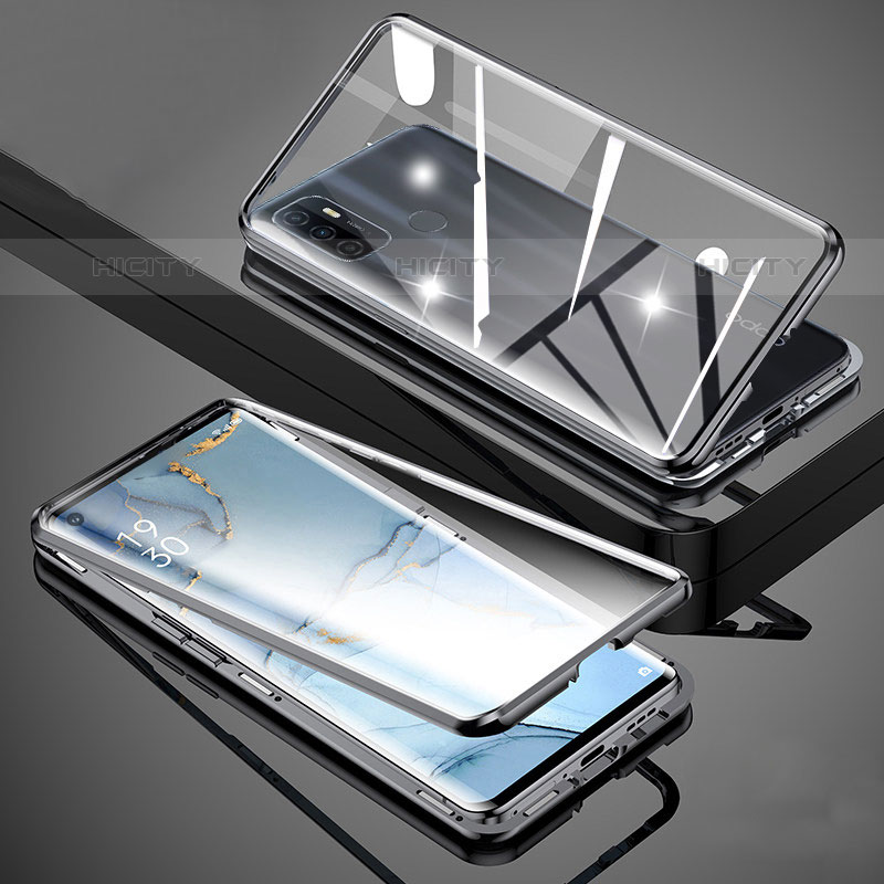 Funda Bumper Lujo Marco de Aluminio Espejo 360 Grados Carcasa para Oppo A11s