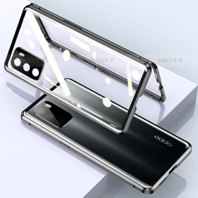 Funda Bumper Lujo Marco de Aluminio Espejo 360 Grados Carcasa para Oppo A16s