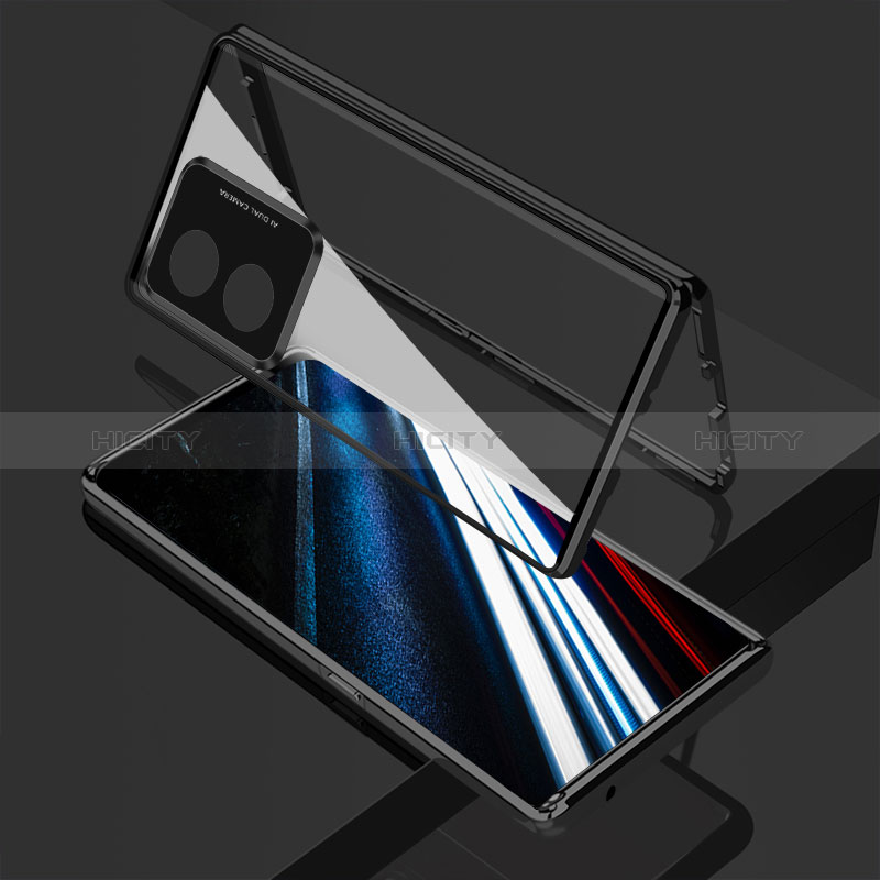 Funda Bumper Lujo Marco de Aluminio Espejo 360 Grados Carcasa para Oppo A78 4G