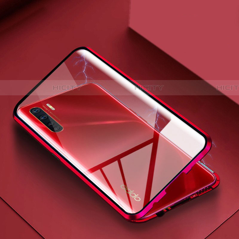 Funda Bumper Lujo Marco de Aluminio Espejo 360 Grados Carcasa para Oppo A91