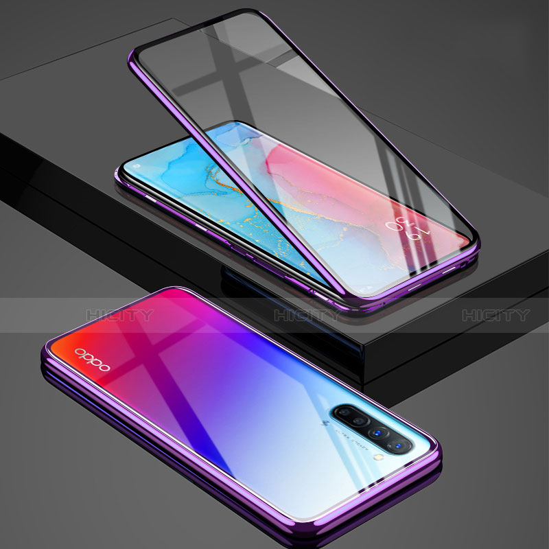 Funda Bumper Lujo Marco de Aluminio Espejo 360 Grados Carcasa para Oppo K7 5G