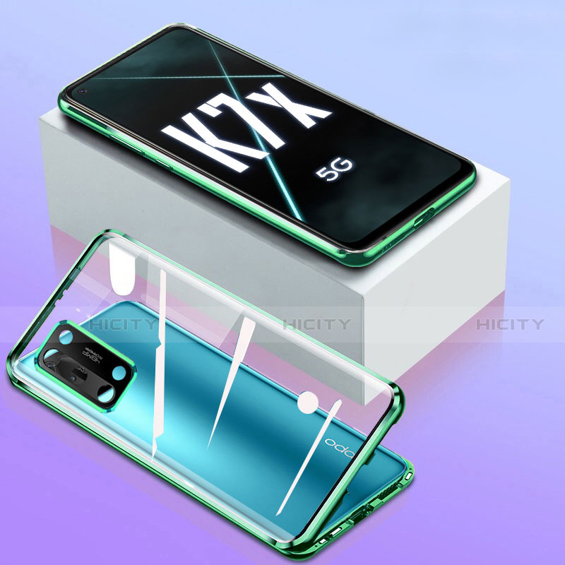 Funda Bumper Lujo Marco de Aluminio Espejo 360 Grados Carcasa para Oppo K7x 5G