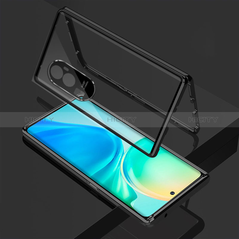 Funda Bumper Lujo Marco de Aluminio Espejo 360 Grados Carcasa para Oppo Reno10 Pro+ Plus 5G