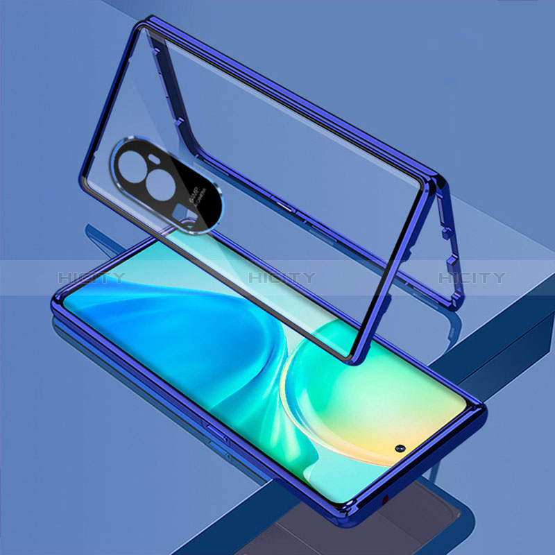 Funda Bumper Lujo Marco de Aluminio Espejo 360 Grados Carcasa para Oppo Reno10 Pro+ Plus 5G