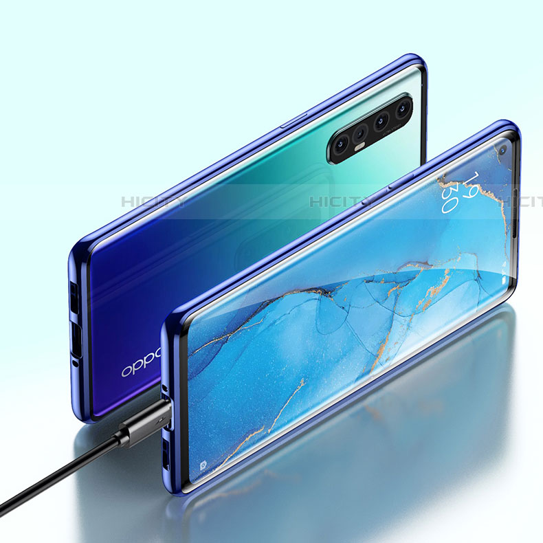 Funda Bumper Lujo Marco de Aluminio Espejo 360 Grados Carcasa para Oppo Reno3 Pro