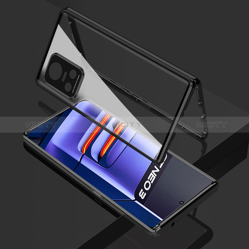 Funda Bumper Lujo Marco de Aluminio Espejo 360 Grados Carcasa para Realme GT Neo3 5G