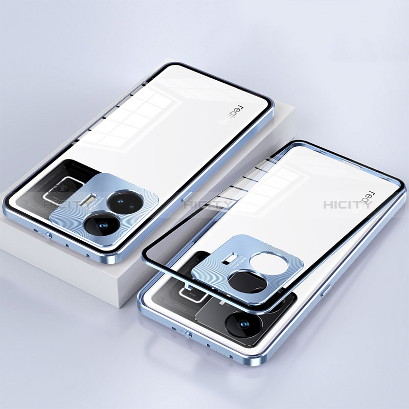 Funda Bumper Lujo Marco de Aluminio Espejo 360 Grados Carcasa para Realme GT Neo5 5G