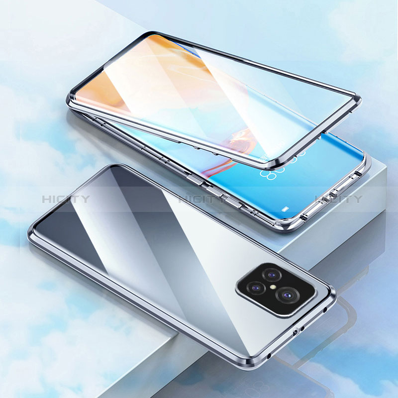 Funda Bumper Lujo Marco de Aluminio Espejo 360 Grados Carcasa para Realme GT2 Master Explorer